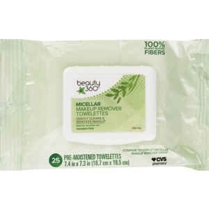 slide 1 of 1, Beauty 360 Micellar Makeup Remover Wipes, 25 ct