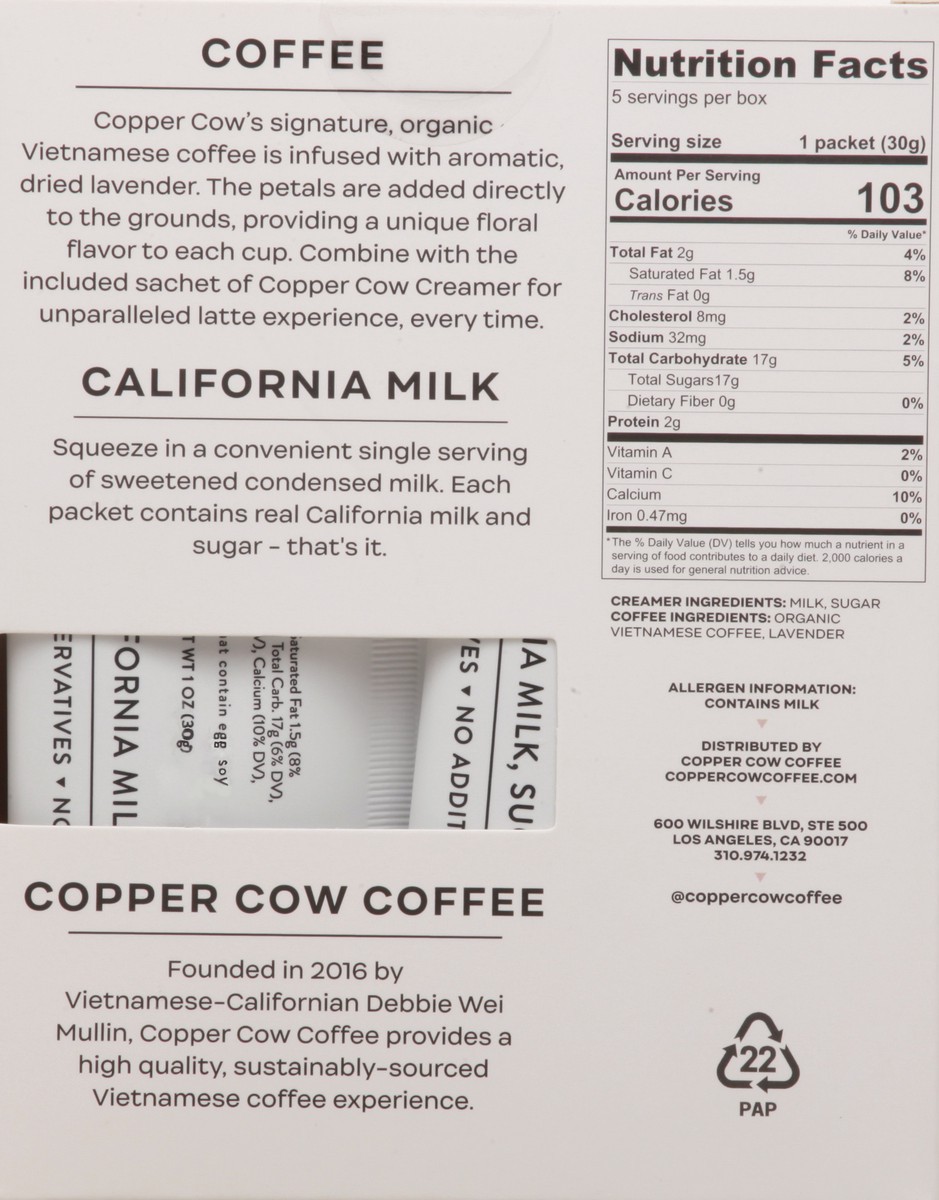 slide 3 of 14, Copper Cow Coffee Vietnamese Lavender Coffee - 7.4 oz, 7.4 oz