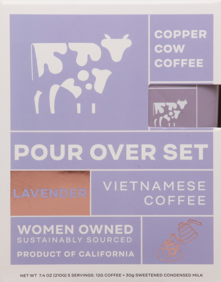 slide 1 of 14, Copper Cow Coffee Vietnamese Lavender Coffee - 7.4 oz, 7.4 oz