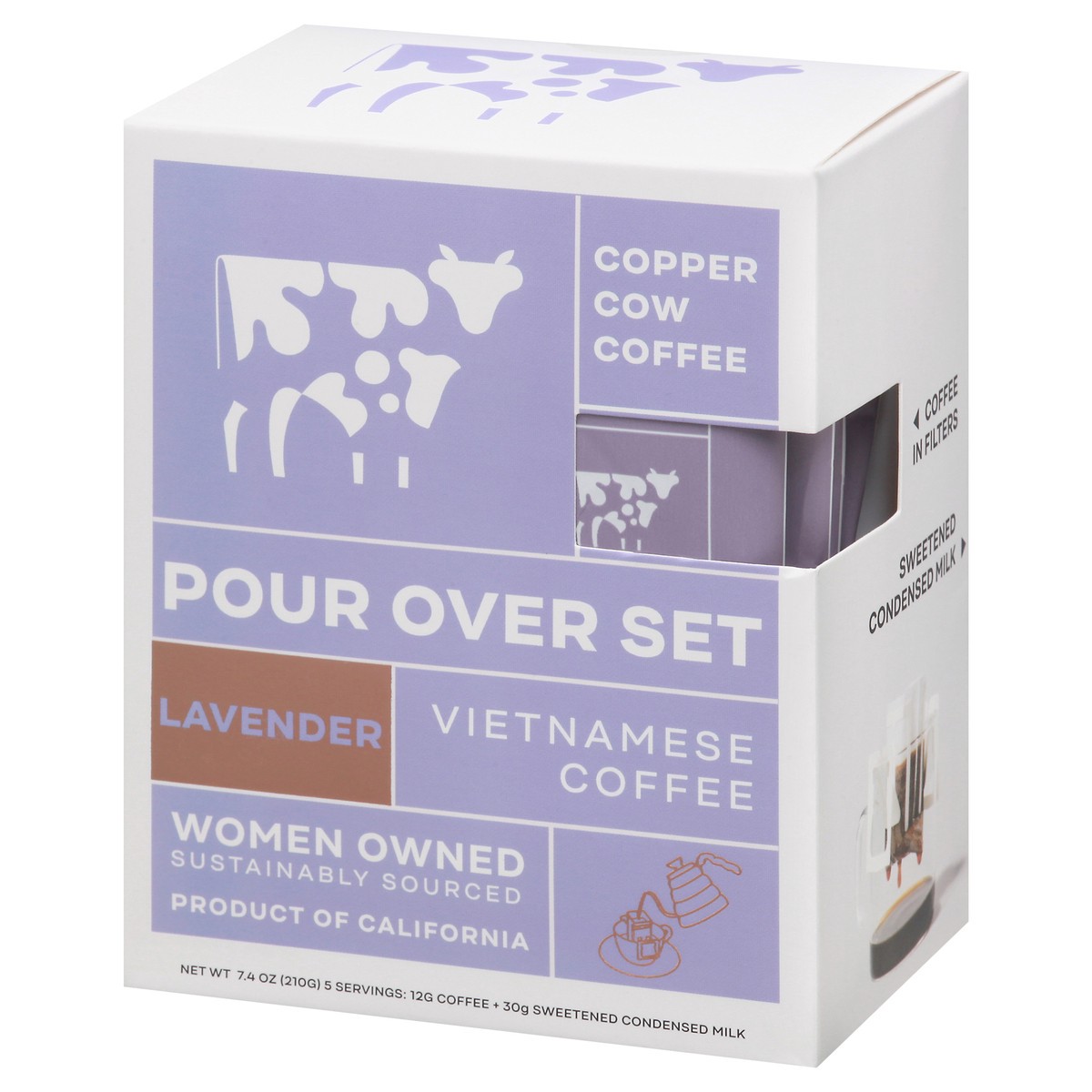 slide 2 of 14, Copper Cow Coffee Vietnamese Lavender Coffee - 7.4 oz, 7.4 oz