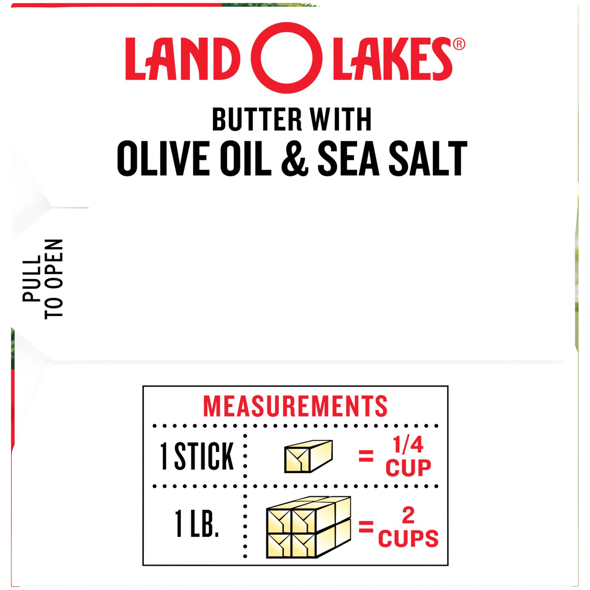 slide 3 of 6, Land O'Lakes Olive Oil & Sea Salt Butter Half Sticks, 8 ct; 1 lb