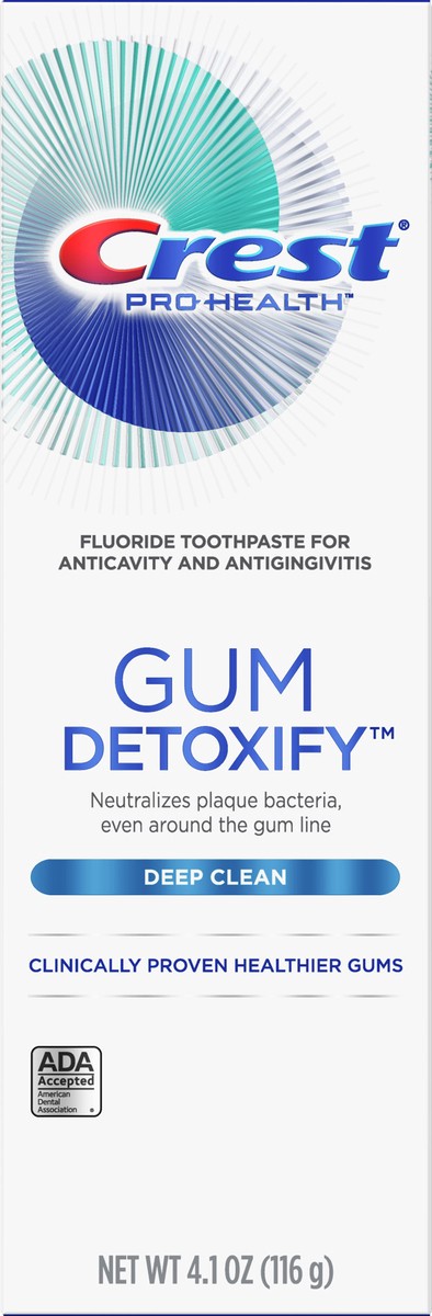 slide 4 of 4, Crest Detoxify Deep Clean Toothpaste, 4.1 oz