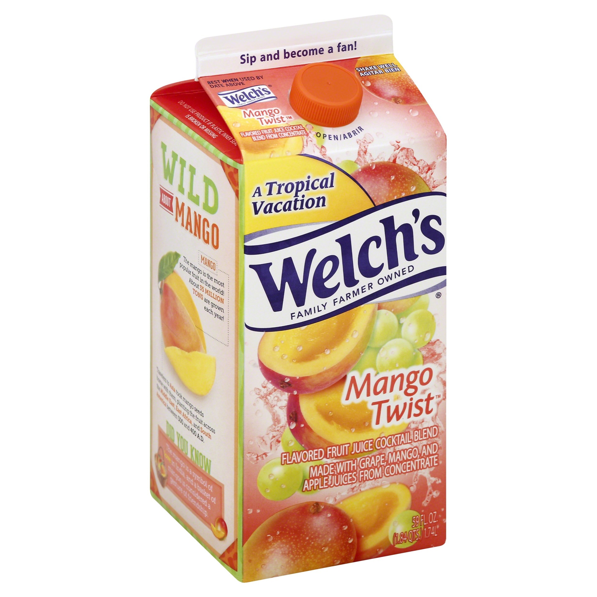 Welch's Mango Twist Juice Cocktail 59 fl oz Shipt