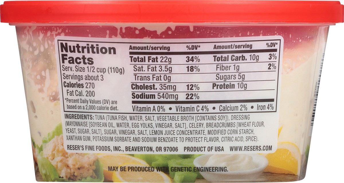 slide 4 of 7, Reser's Tuna Salad, 12 oz