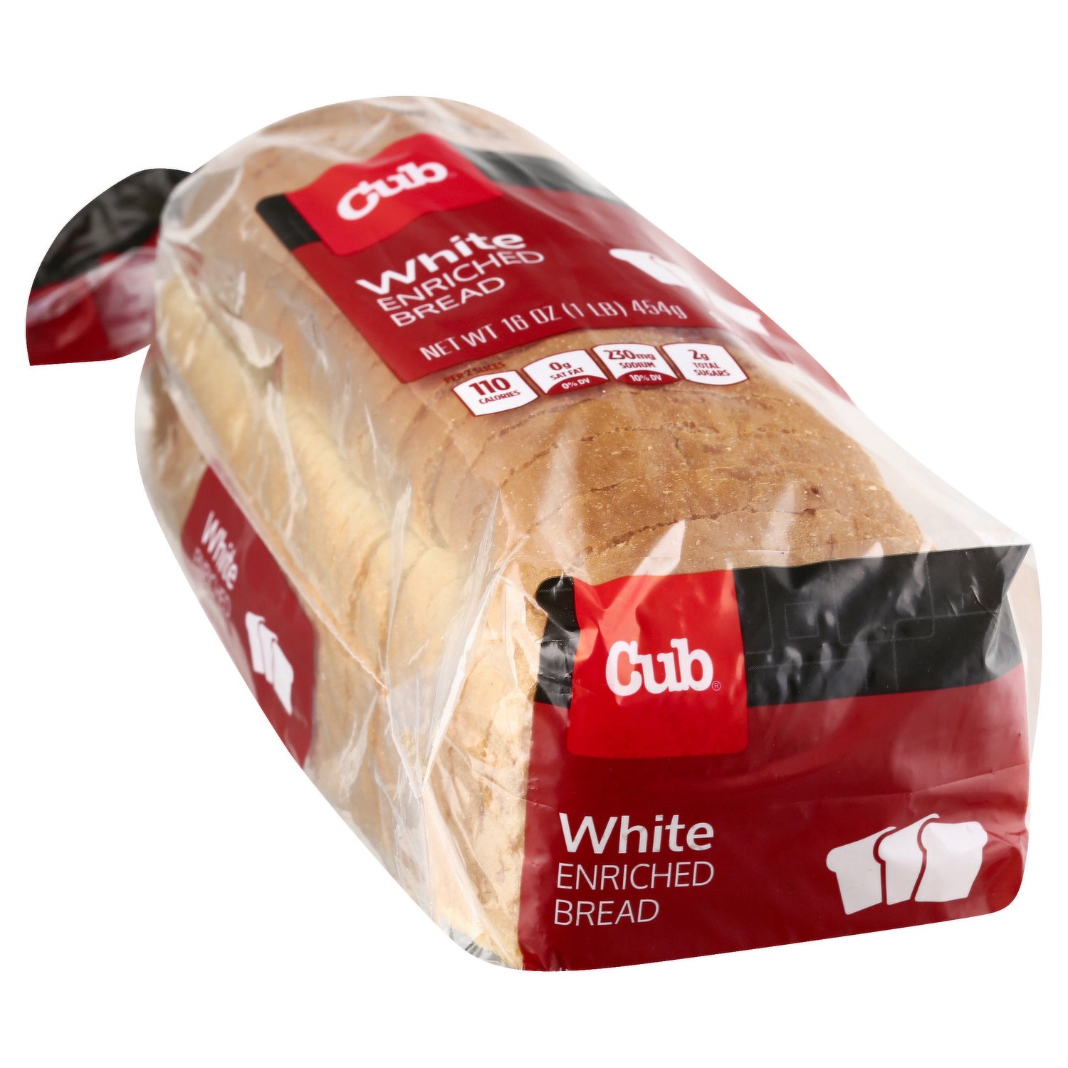 slide 1 of 1, Cub Bread White Rndtop, 20 oz