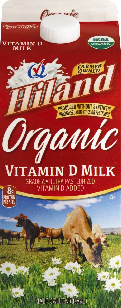 slide 1 of 8, Hiland Dairy Milk 0.5 gl, 1/2 gal
