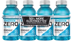 POWERADE Electrolyte Enhanced Zero Sugar Mixed Berry Sports Drink, 12 fl oz, 8 count bottles