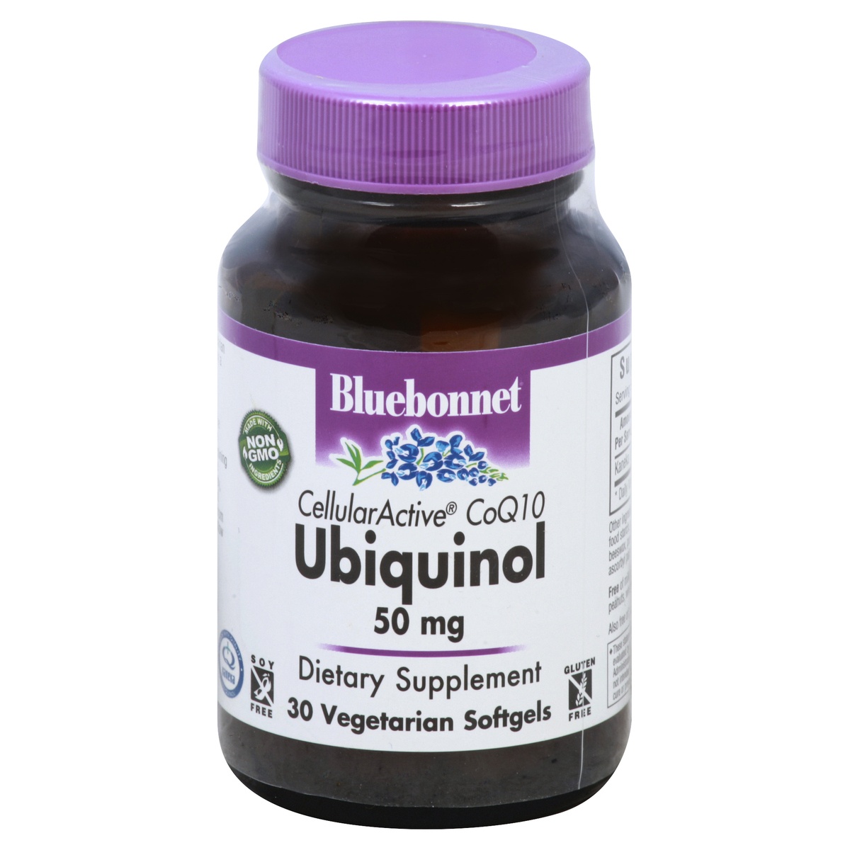 slide 1 of 1, Bluebonnet Nutrition Ubiquinol, 50 mg, Vegetarian Softgels, 30 ct
