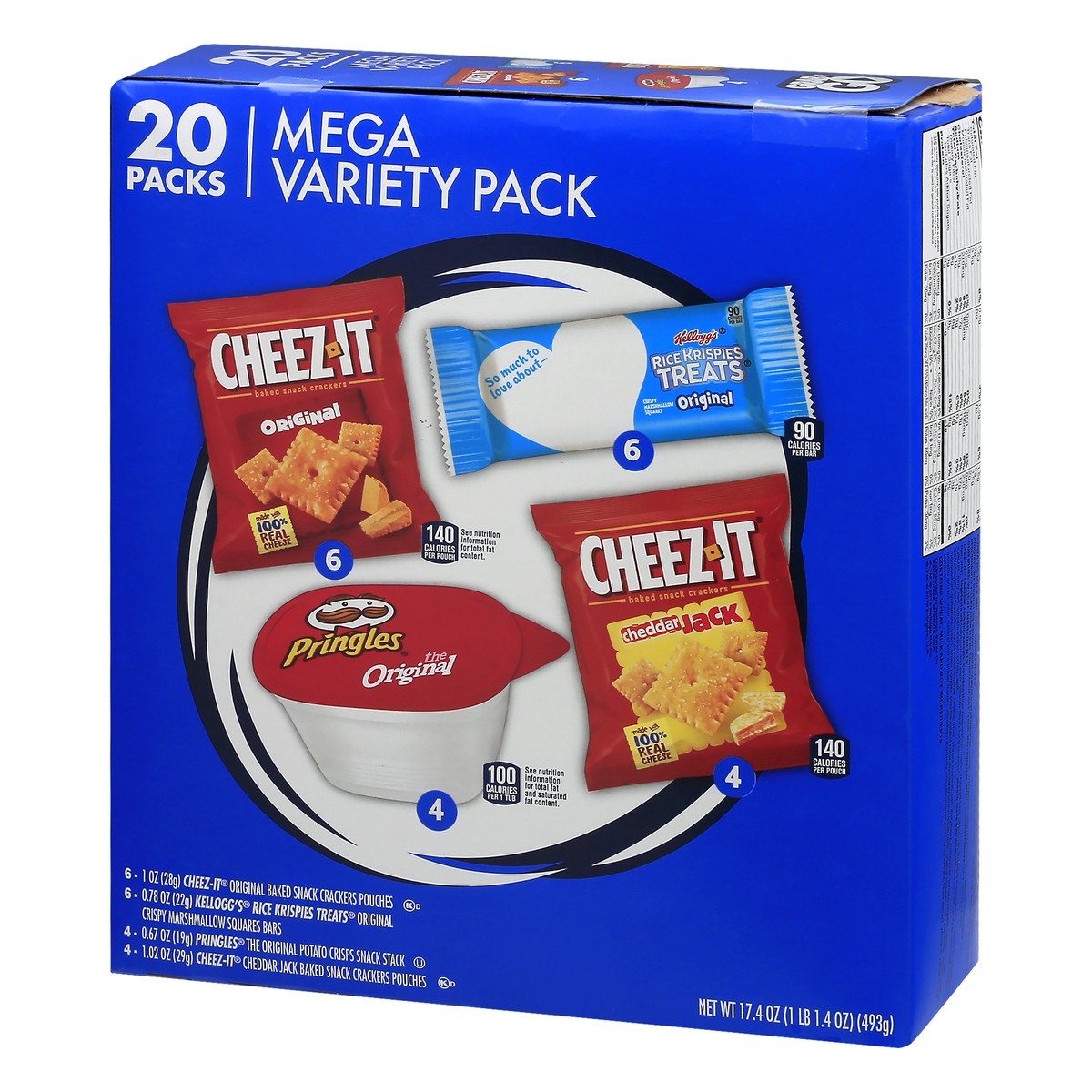 slide 6 of 10, Kellogg's Mega Variety Pack, 20 Ct, 17.4 Oz, Box, 17.4 oz