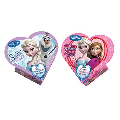 slide 1 of 1, Disney Frozen Sisters Forever Crispy Chocolaty Hearts, 2 oz