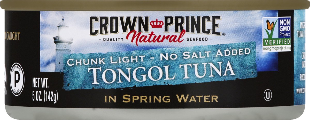 slide 1 of 12, Crown Prince Chunk Light No Salt Added Tongol Tuna 5 oz, 5 oz