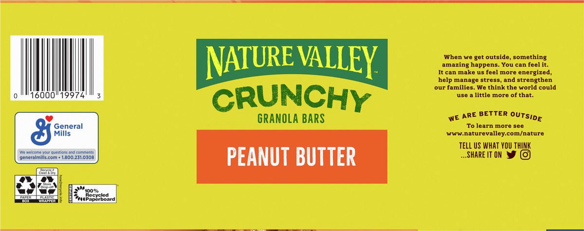 slide 7 of 9, Nature Valley Crunchy Granola Bars, Peanut Butter, 1.49 oz, 18 ct, 36 bars, 18 ct