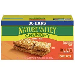 Nature Valley Crunchy Granola Bars, Peanut Butter, 1.49 oz, 18 ct, 36 bars