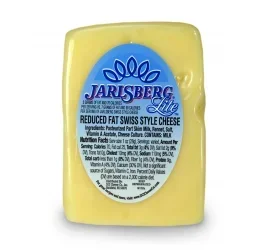 slide 1 of 1, Jarlsberg Lite Cheese Cube, per lb