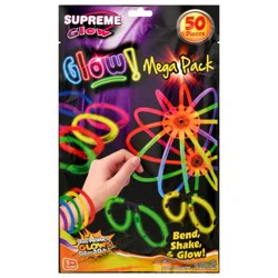 Supreme Glow Assorted Colors Glow! Mega Pack 50 ea