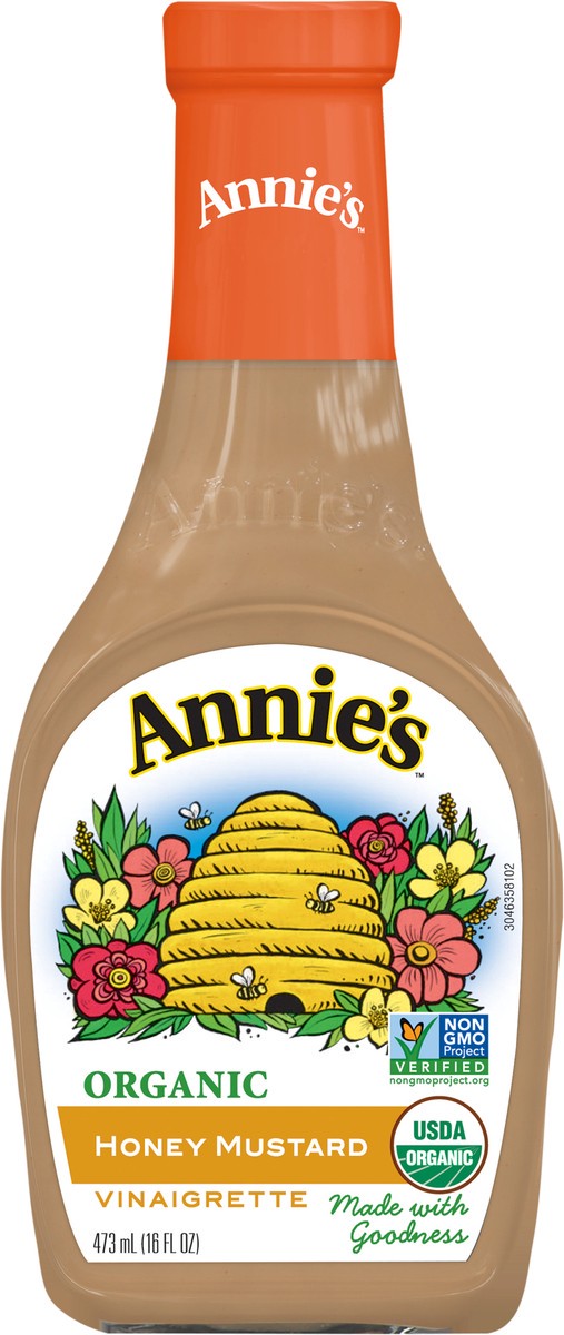 slide 5 of 13, Annie's Organic Honey Mustard Vinaigrette 473 ml, 473 ml