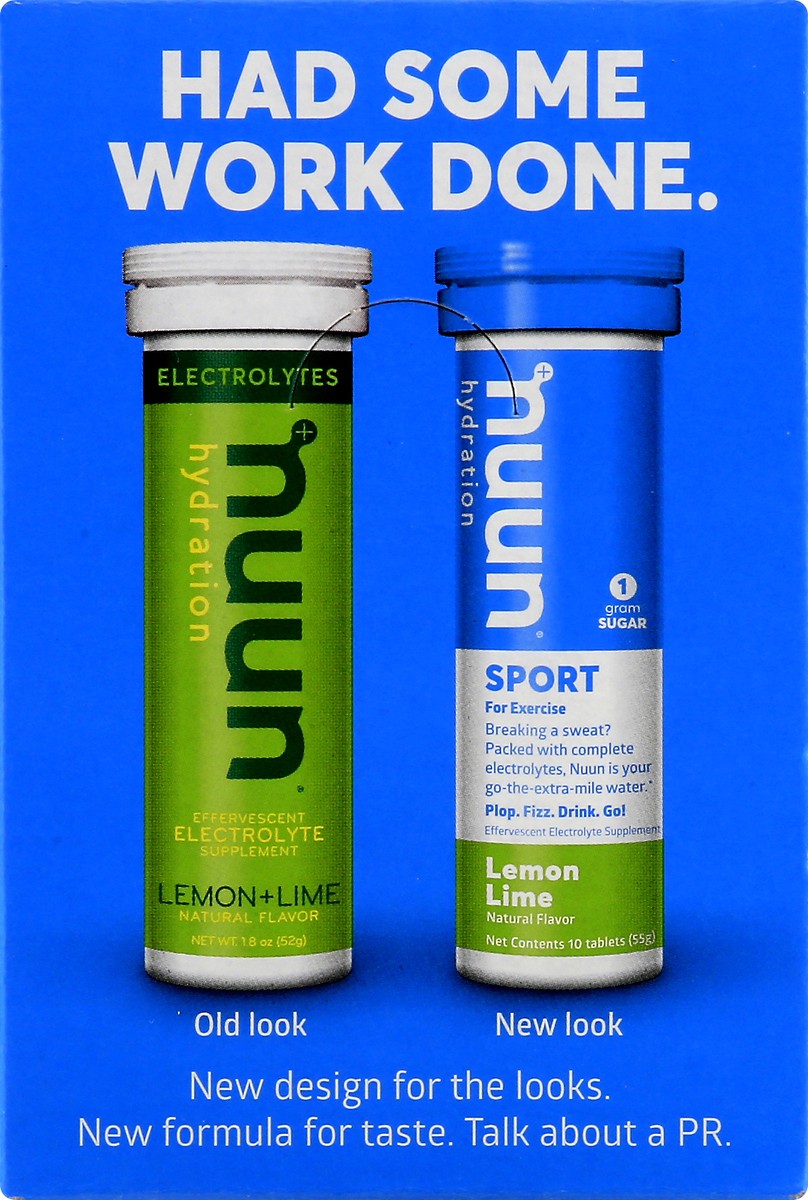 slide 9 of 13, Nuun Hydration Lemon Lime Sport 8 ea, 8 ct