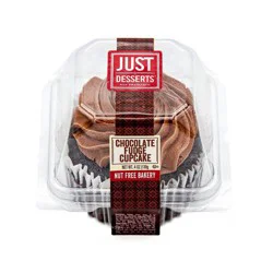 Just Desserts All Natural Chocolate Cupcakes - 4oz