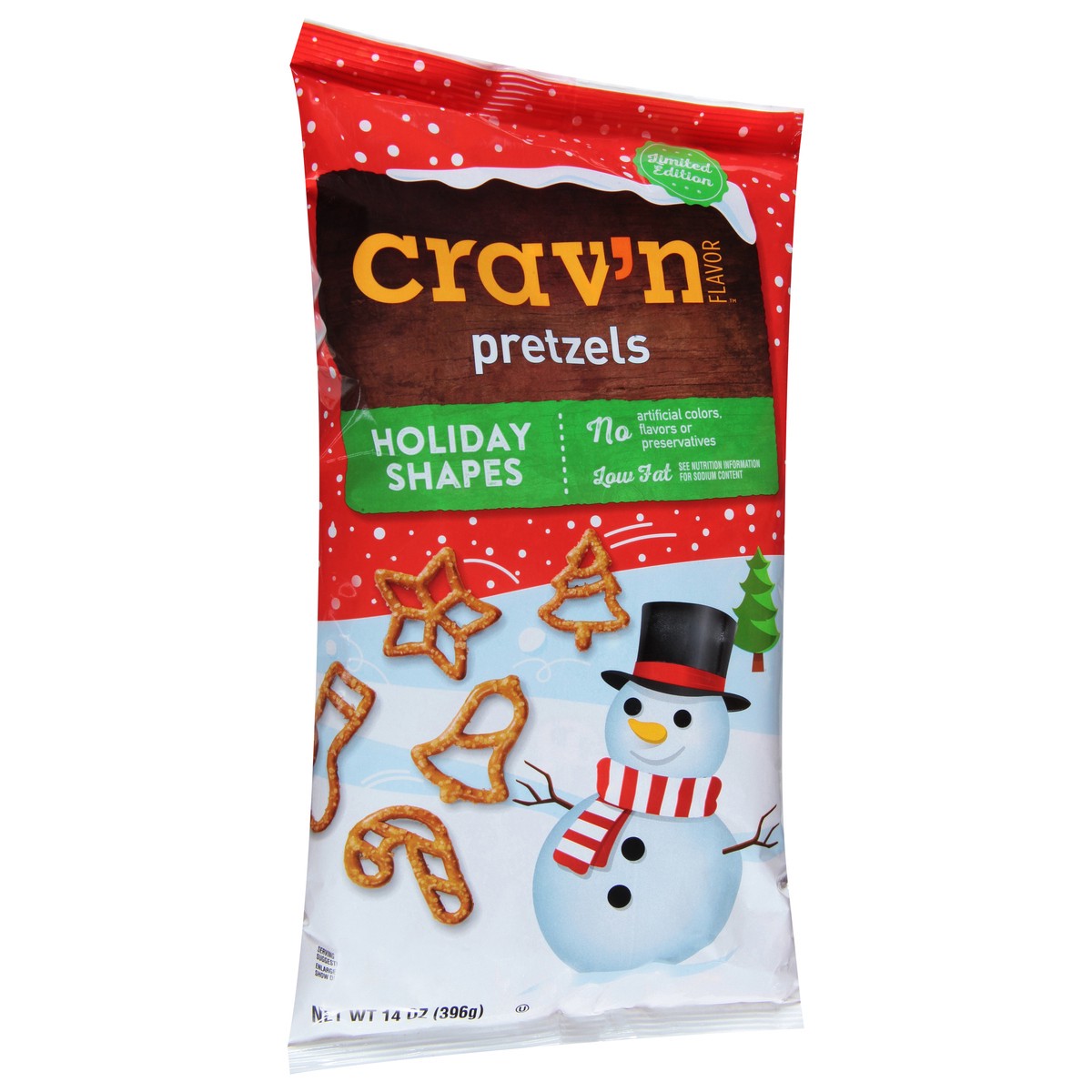 slide 14 of 14, Crav'n Flavor Holiday Shapes Pretzels 14 oz, 14 oz