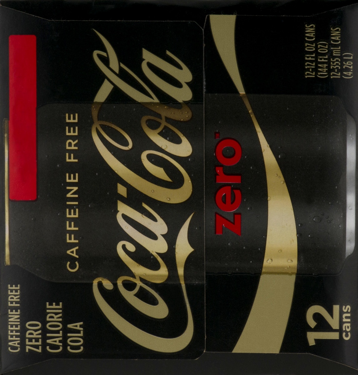 coca-cola zero caffeine-free soda 12 fl oz (pack of 12)