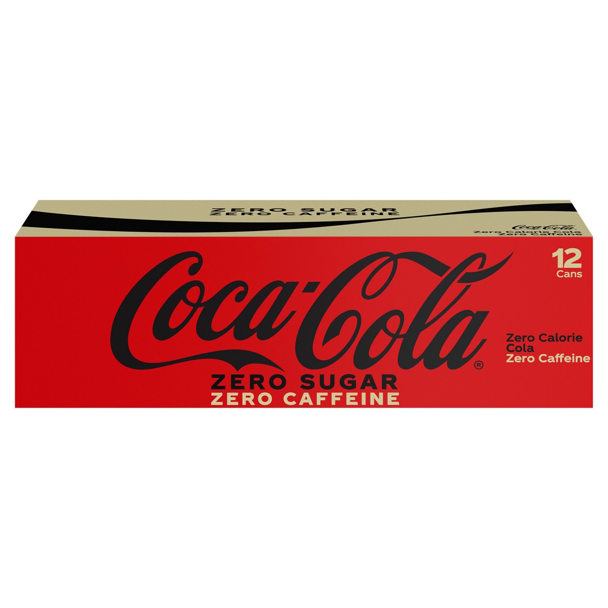 slide 1 of 21, Coca-Cola Zero Caffeine-Free Fridge Pack Cans, 12 fl oz, 12 Pack, 12 ct; 12 fl oz