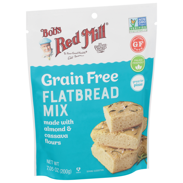 slide 1 of 1, Bobs Bob's Red Mill Natural Foods, Inc. Bob's Red Mill Flatbread Mix, Grain Free, 7.05 oz