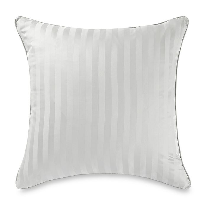 slide 1 of 1, Wamsutta 500-Thread-Count PimaCott Damask European Pillow Sham - Silver, 1 ct