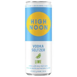 High Noon Lime Vodka Hard Seltzer Single Serve 355ml Can