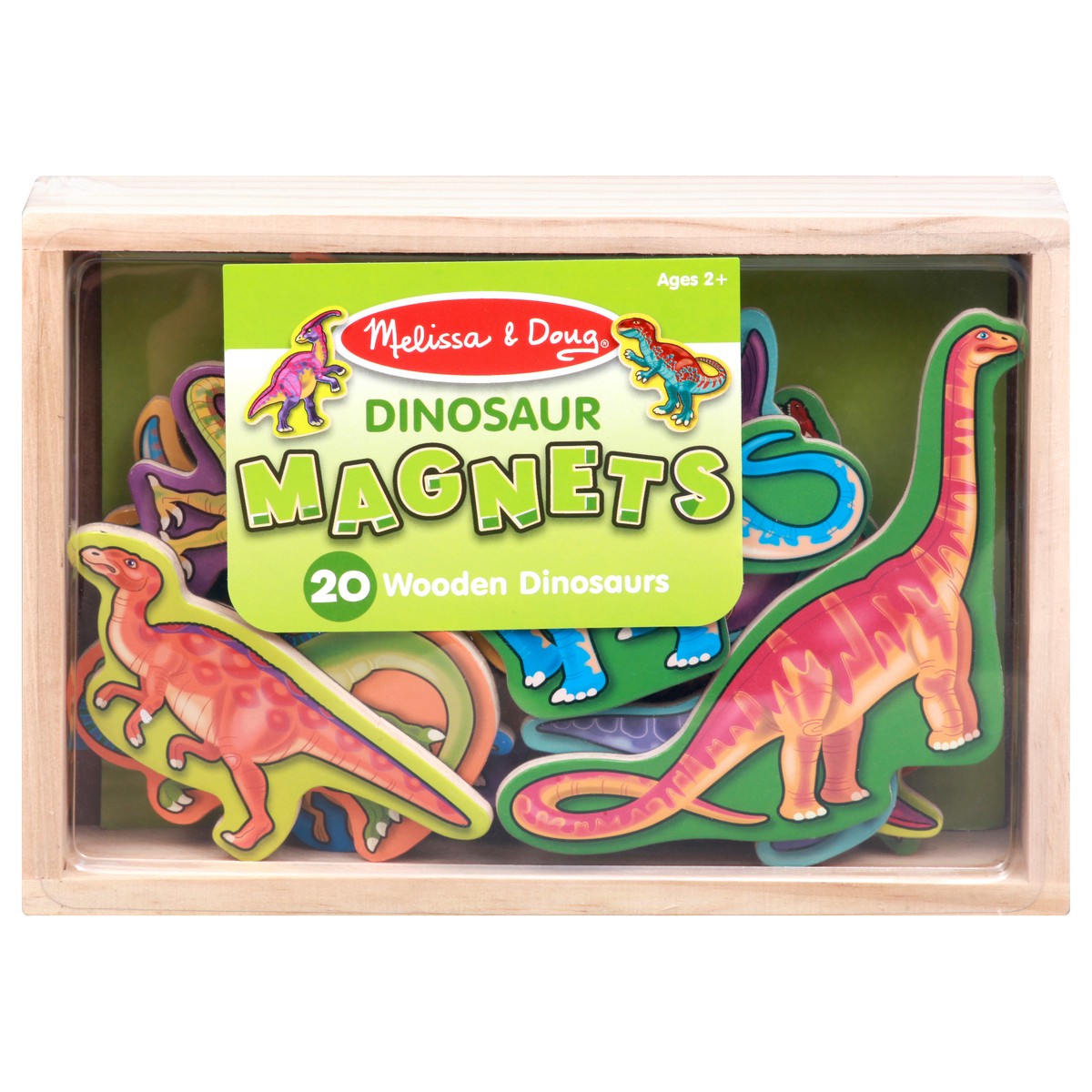 slide 1 of 9, Melissa & Doug Ages 2+ Wooden Dinosaur Magnets 20 ea, 20 ct