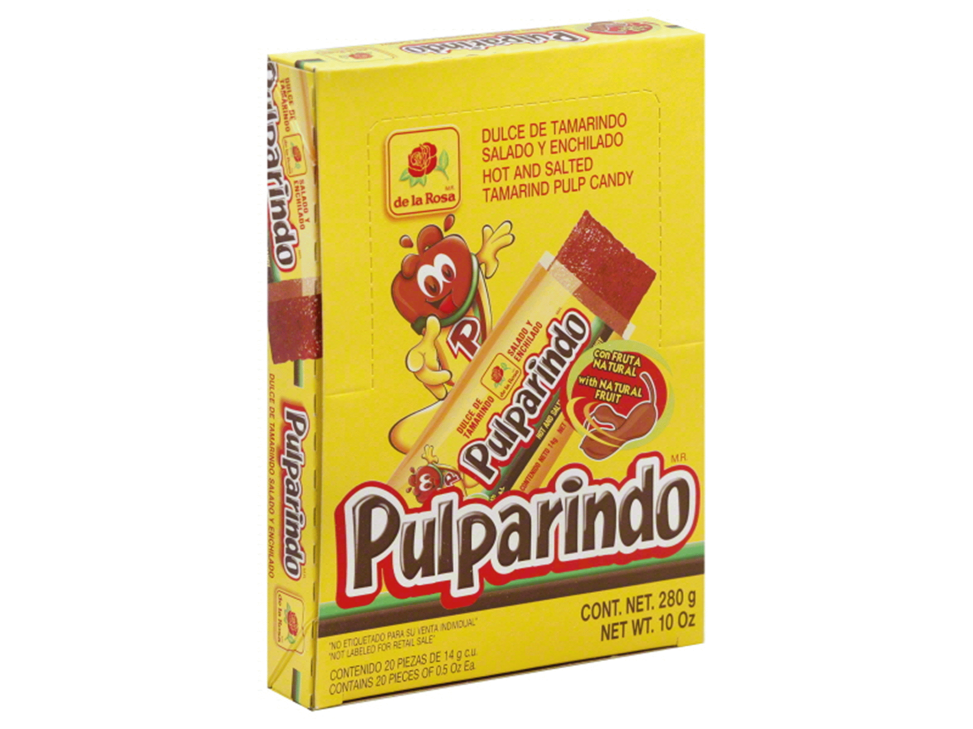 slide 1 of 6, De la Rosa Pulparindo Candy, 20 ct