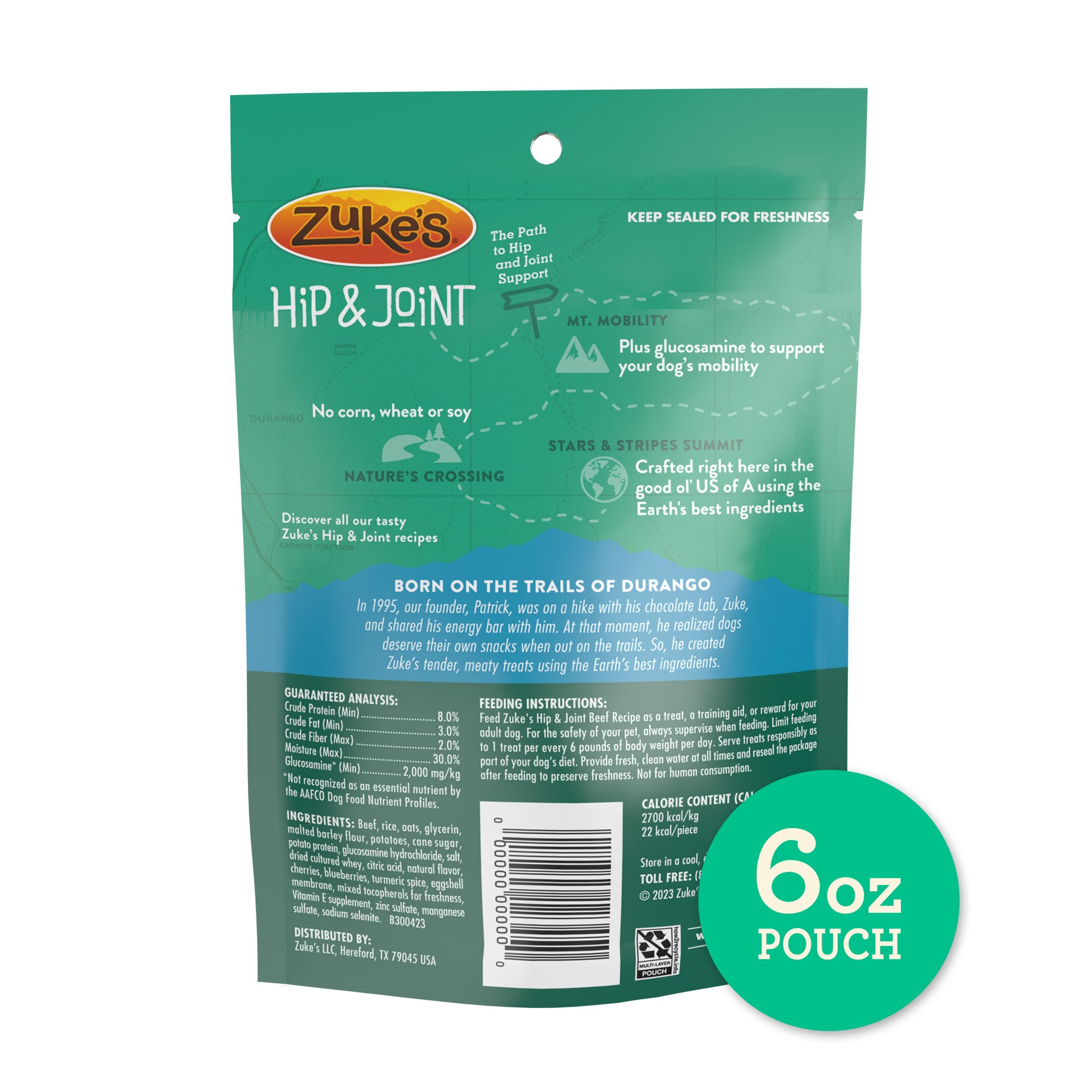 slide 2 of 9, ZUKE's HIP & JOINT BEEF RECIPE, 6 oz