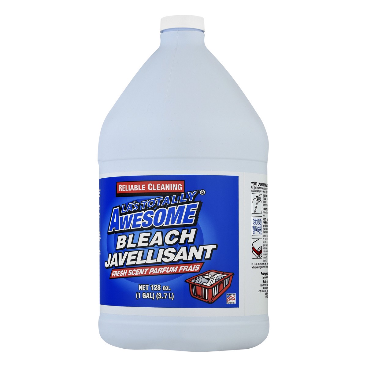 slide 2 of 9, LA's Totally Awesome Fresh Scent Bleach 128.0 oz, 128 oz