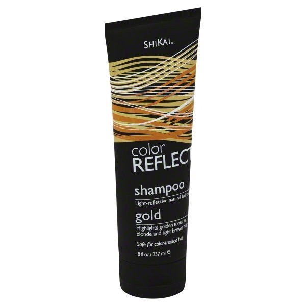 slide 1 of 3, Shikai Gold Color Reflect Shampoo, 8 oz