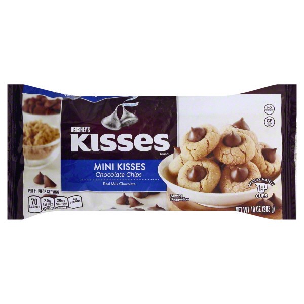 slide 1 of 5, Hershey's Kisses Mini Kisses Milk Chocolates, 10 oz