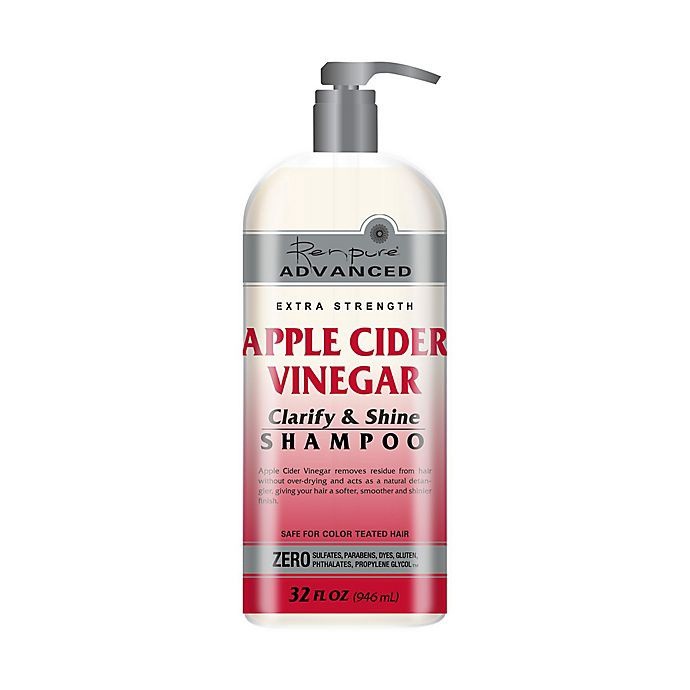 slide 1 of 2, Renpure Advanced Extra Strength Apple Cider Vinegar Clarify & Shine Shampoo 32 fl oz, 32 fl oz