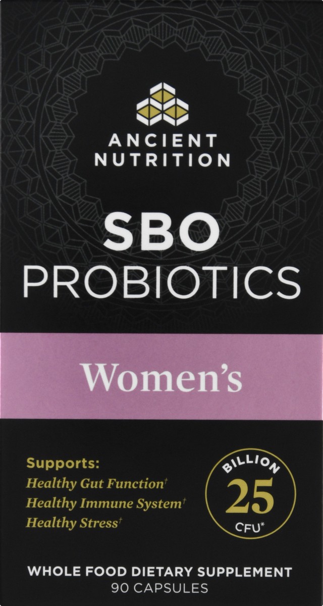 slide 1 of 13, Ancient Nutrition Women's Capsules SBO Probiotics 90 ea, 90 ct