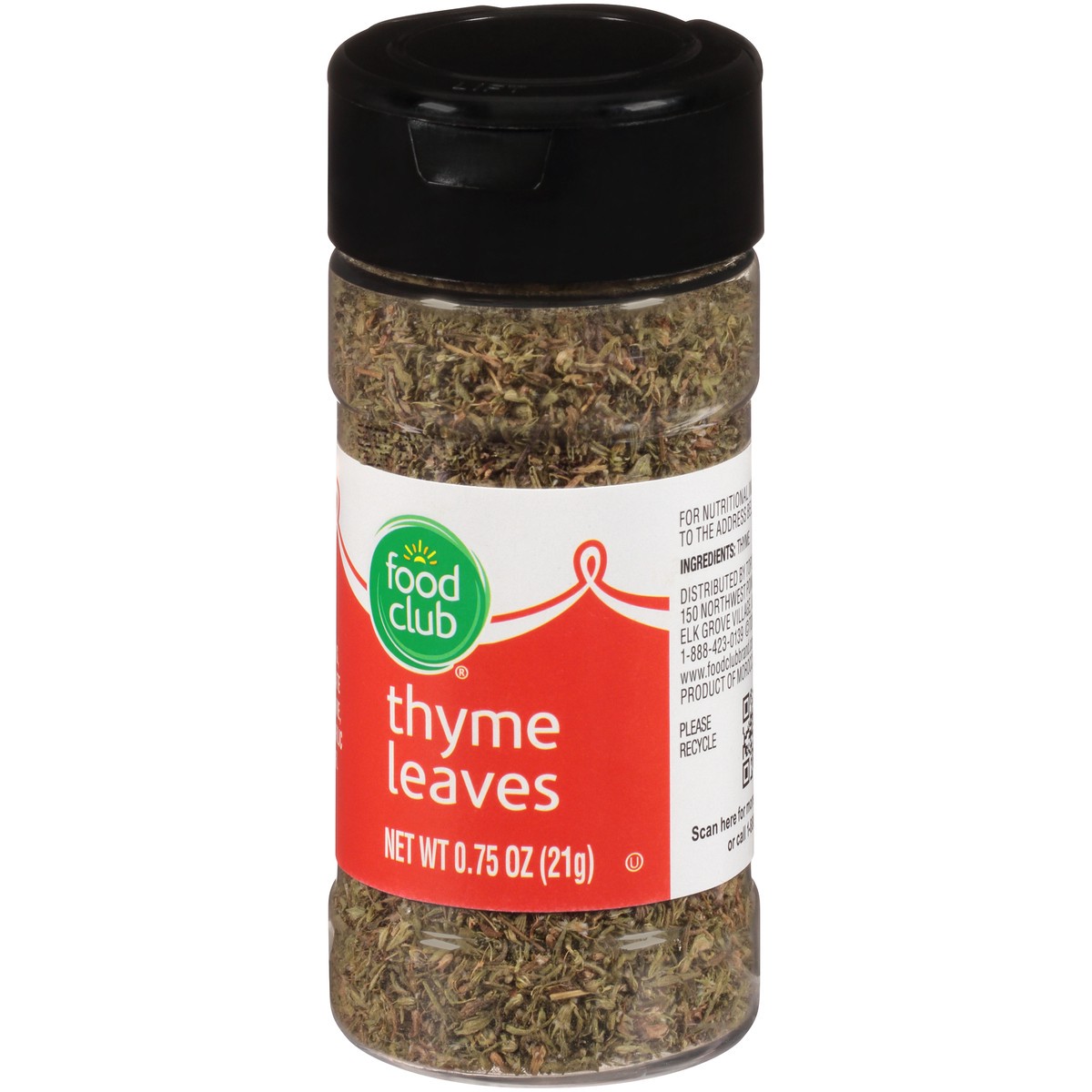 slide 4 of 13, Food Club Thyme Leaves 0.75 oz, 0.75 oz
