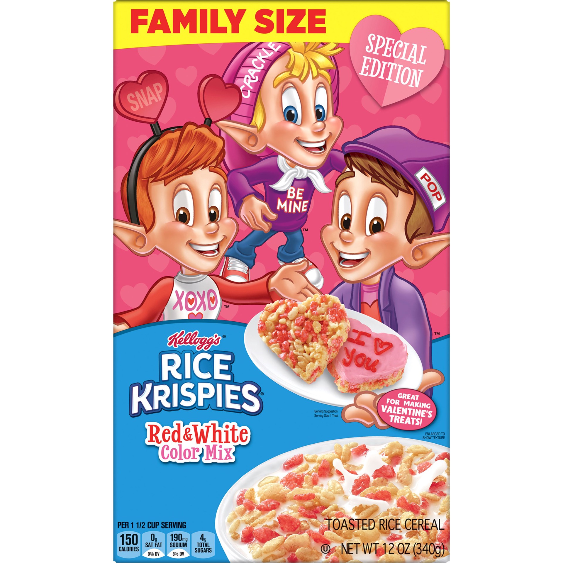 slide 2 of 5, Rice Krispies Valentine's Day Cereal - 12oz, 12 oz