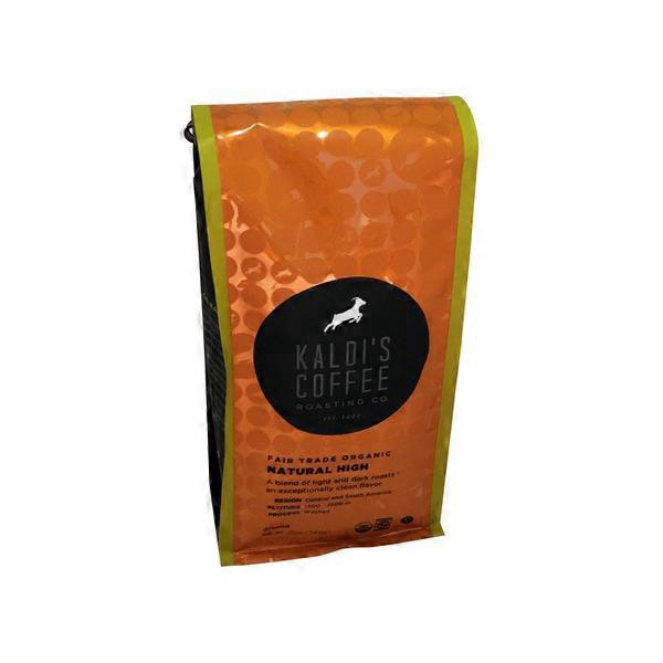 slide 1 of 1, Kaldi's Coffee Roasting Co. Fair Trade Organic Natural High Ground Coffee - 12 oz, 12 oz