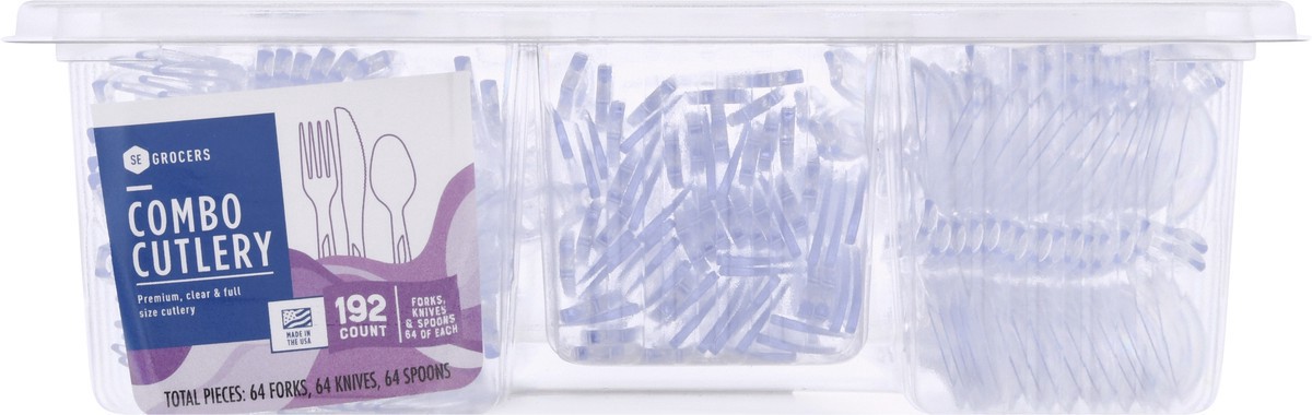 slide 11 of 11, Se Grocers Clr Combo Ctlry Tray, 192 ct