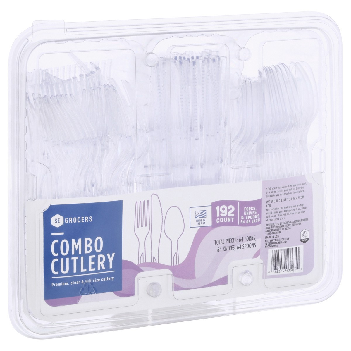 slide 3 of 11, Se Grocers Clr Combo Ctlry Tray, 192 ct