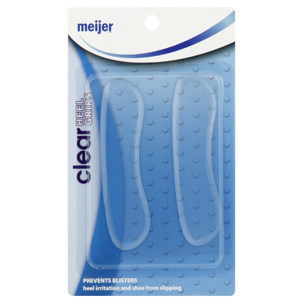 slide 1 of 2, Meijer Clear Gel Heel Liners, 1 ct