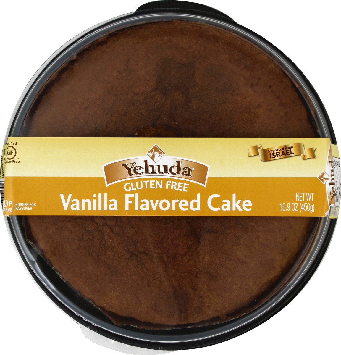 slide 4 of 4, Yehuda Vanilla Cake Gluten Free, 16 oz