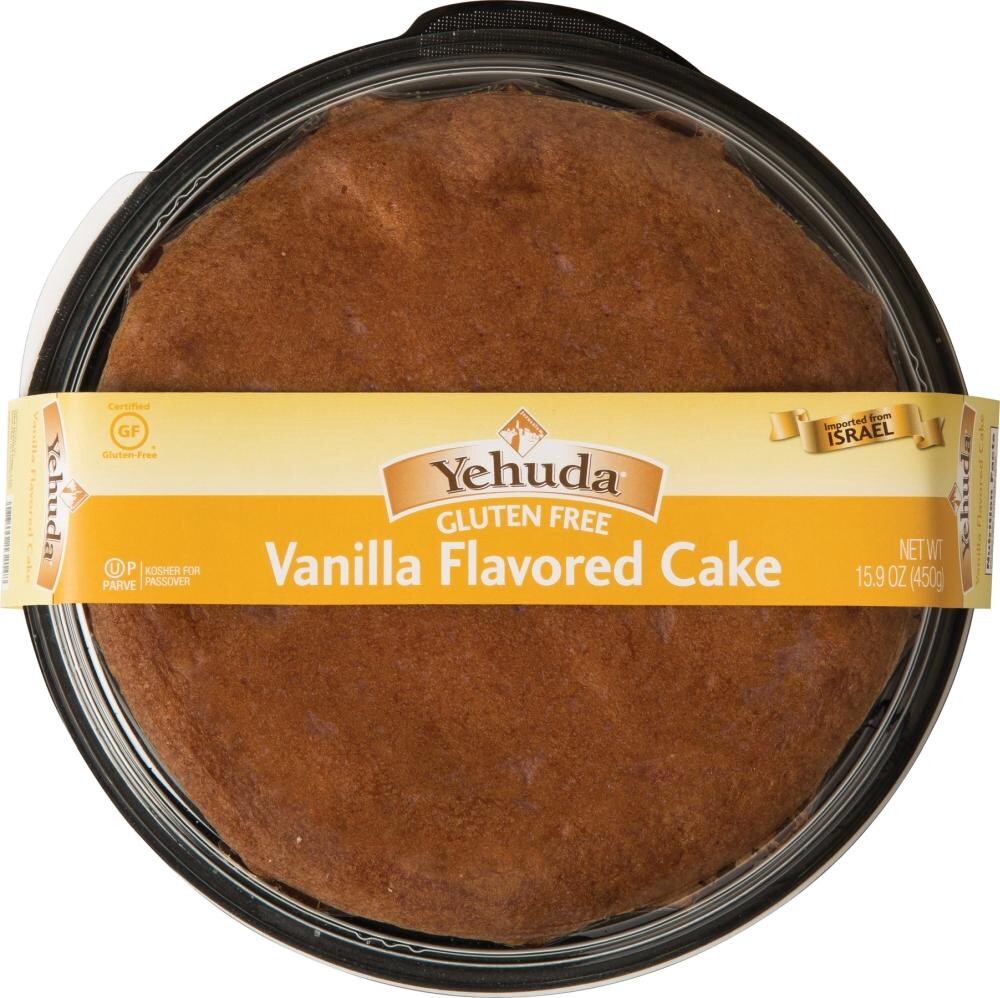 slide 1 of 4, Yehuda Vanilla Cake Gluten Free, 16 oz