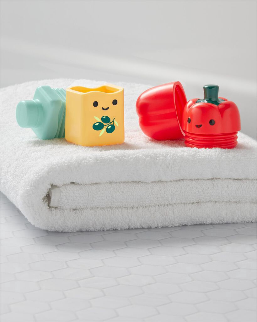 slide 4 of 6, Skiphop Tub-to-Table Café Prep & Serve Salad Bath Toy Set Multi NS, 1 ct