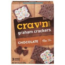Crav'n Flavor Chocolate Graham Crackers 3 Inner Packs 14.4 oz