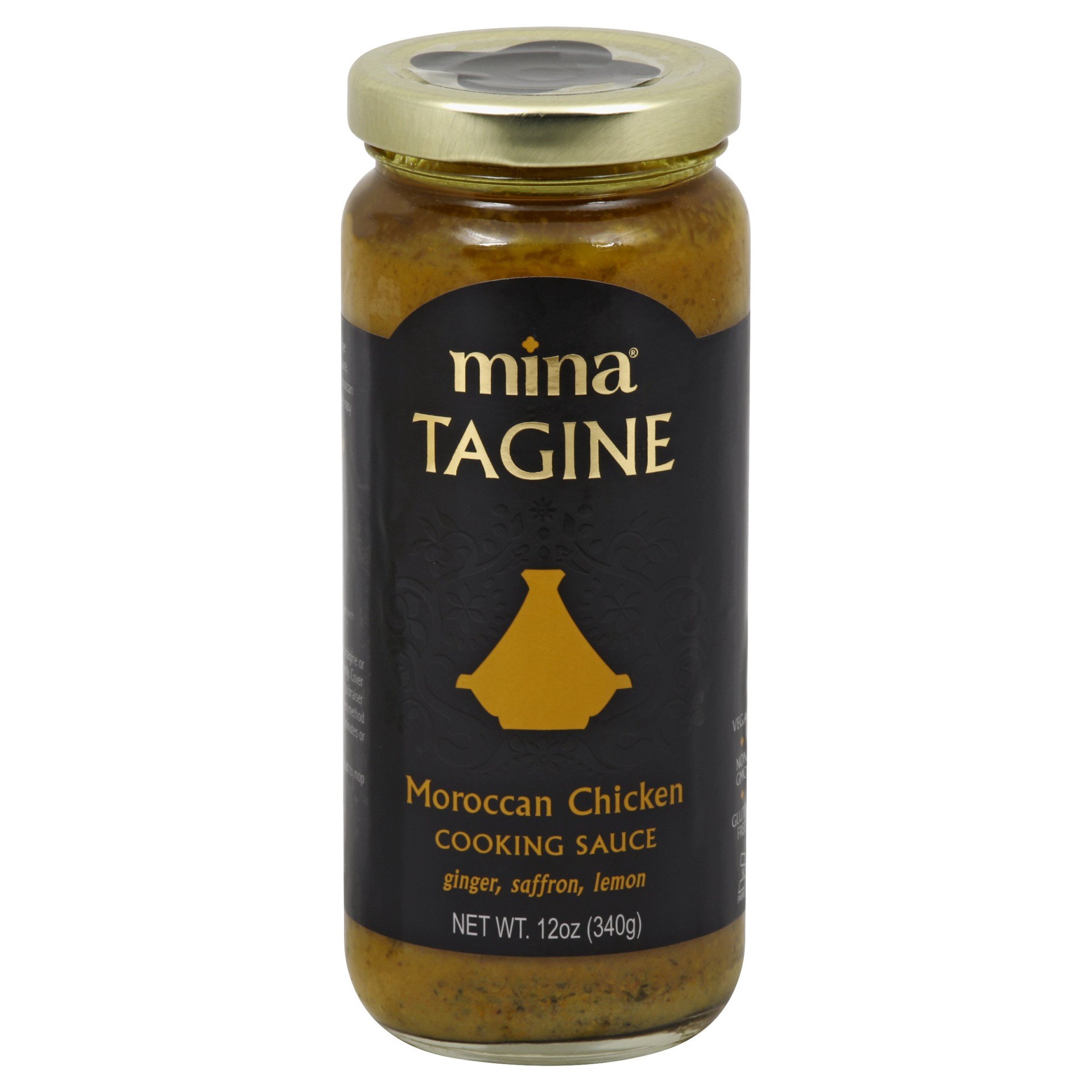 slide 1 of 2, Mina Moroccan Cooking Sauce, 12 oz