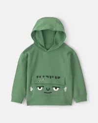 Carters Toddler Frankenstein Halloween Hoodie - Green Green 5T