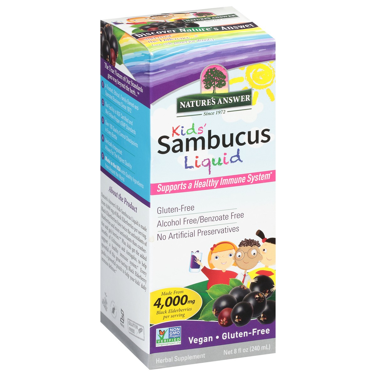 slide 2 of 10, Nature's Answer Sambucus For Kids, 8 fl oz