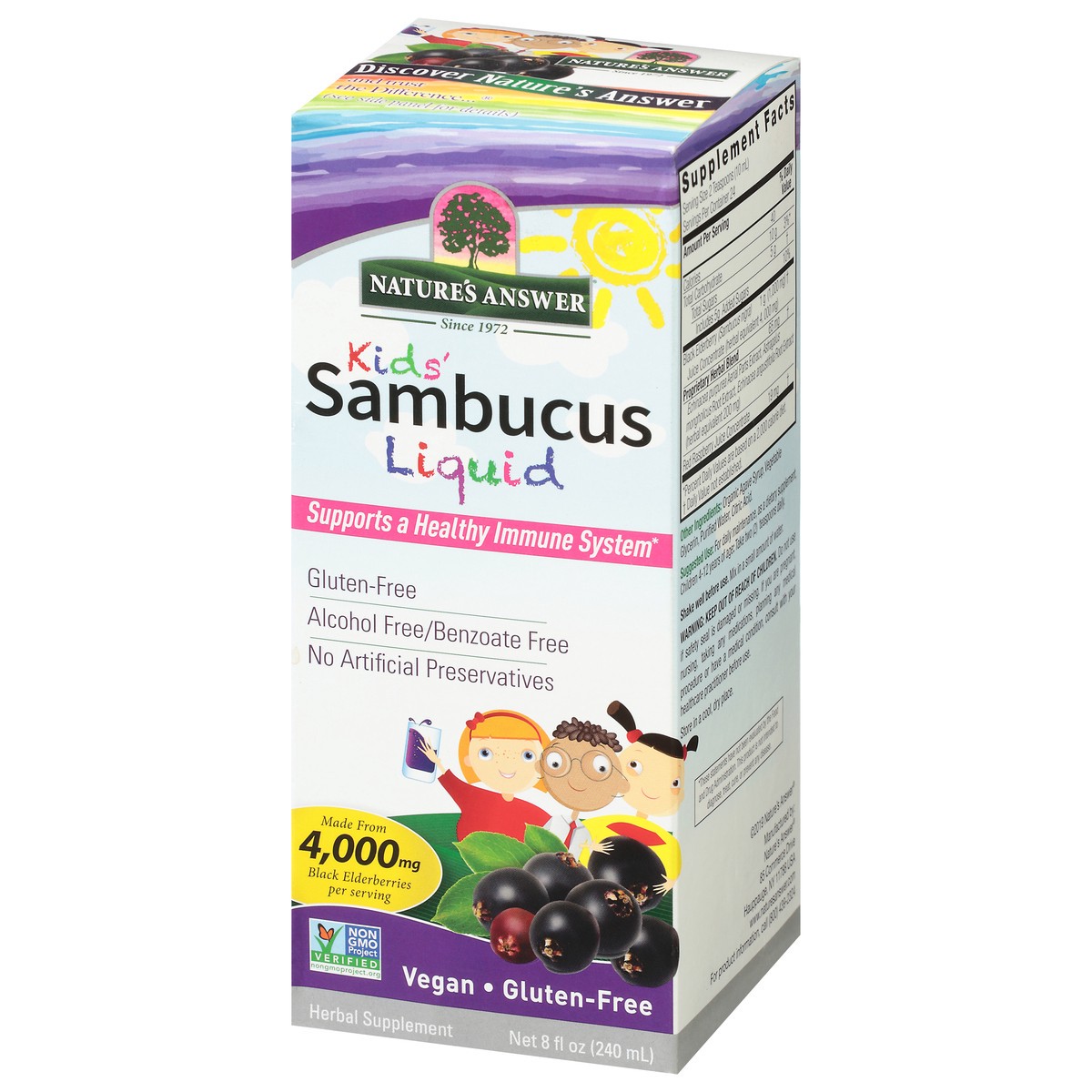 slide 3 of 10, Nature's Answer Sambucus For Kids, 8 fl oz